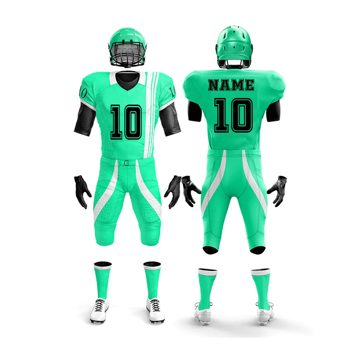 New Best American Football Uniform Set Fully Customized American Football Jersey Rugby Hot Men American Football Uniforms