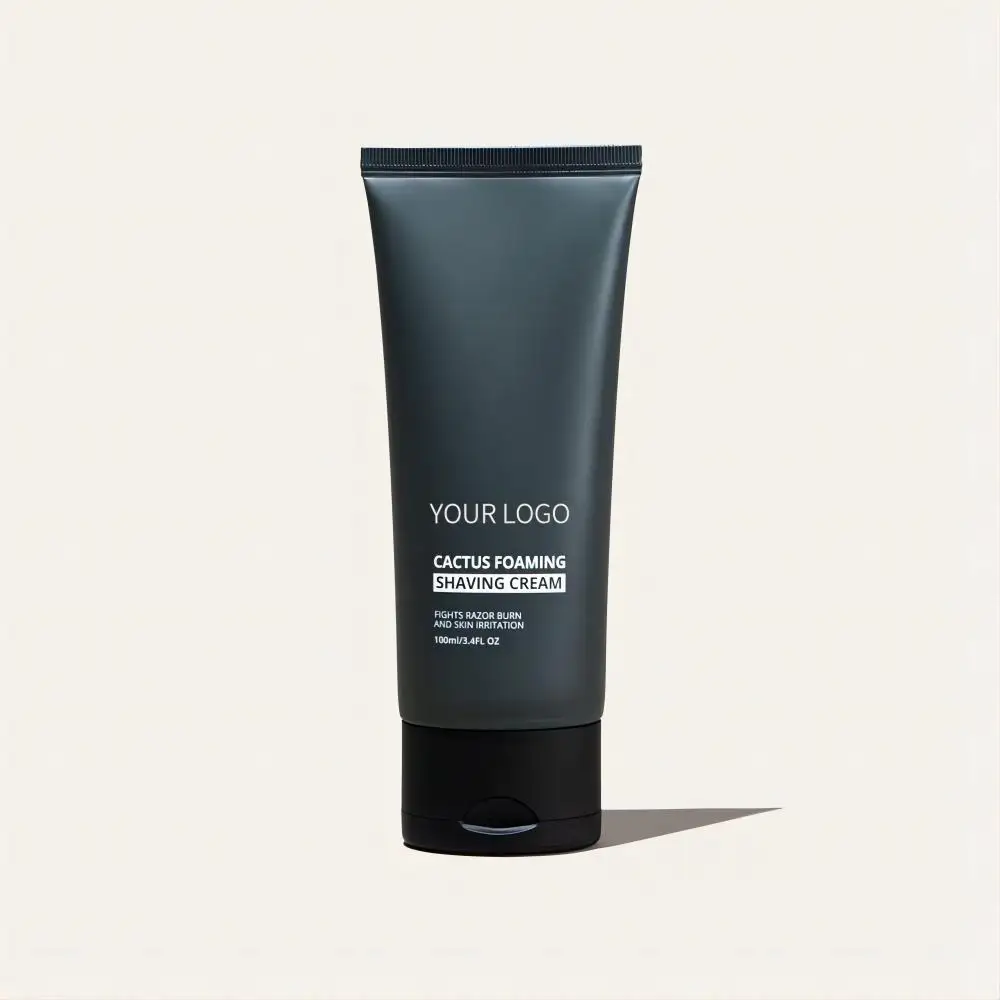Private Label 100% Natural Organic shaving gel Men Cleanser Soap Beard Grooming Rich Foam Flavor Beard Shaving Cream