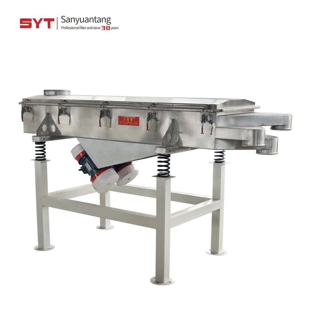 Мобильный Вибрационный сепаратор для песка и камня линейное вибрационное сито кварцевого