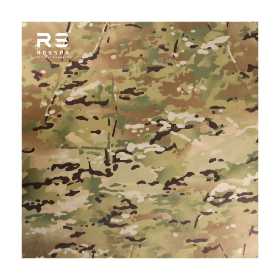 210T Ripstop fabric camouflage MC fabric taffeta nylon ripstop sleeping bag waterproof polyamide fabric