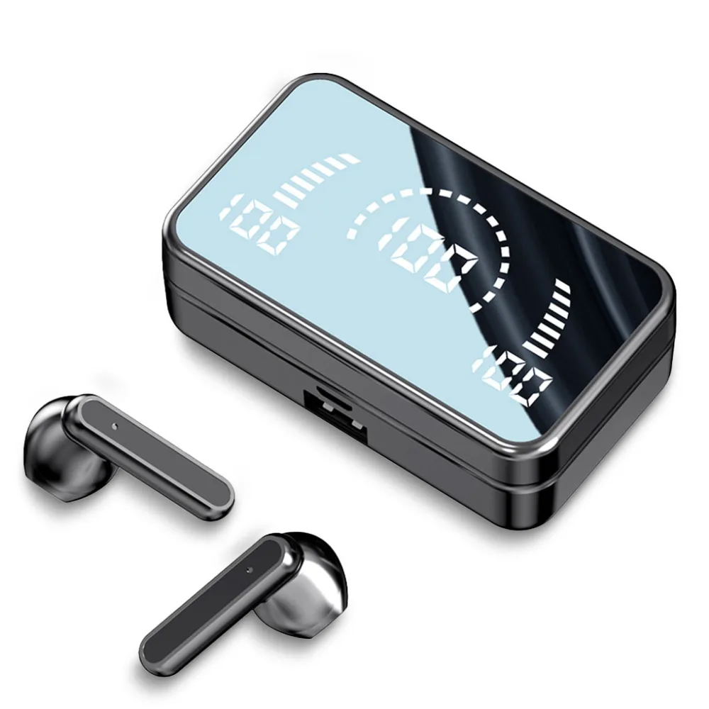 S20 Mirror Bluetooth 5.2 Wireless Earphones With 3D Touch Waterproof Wireless Headsets With Mic LED Stereo Audio Sport Earbuds