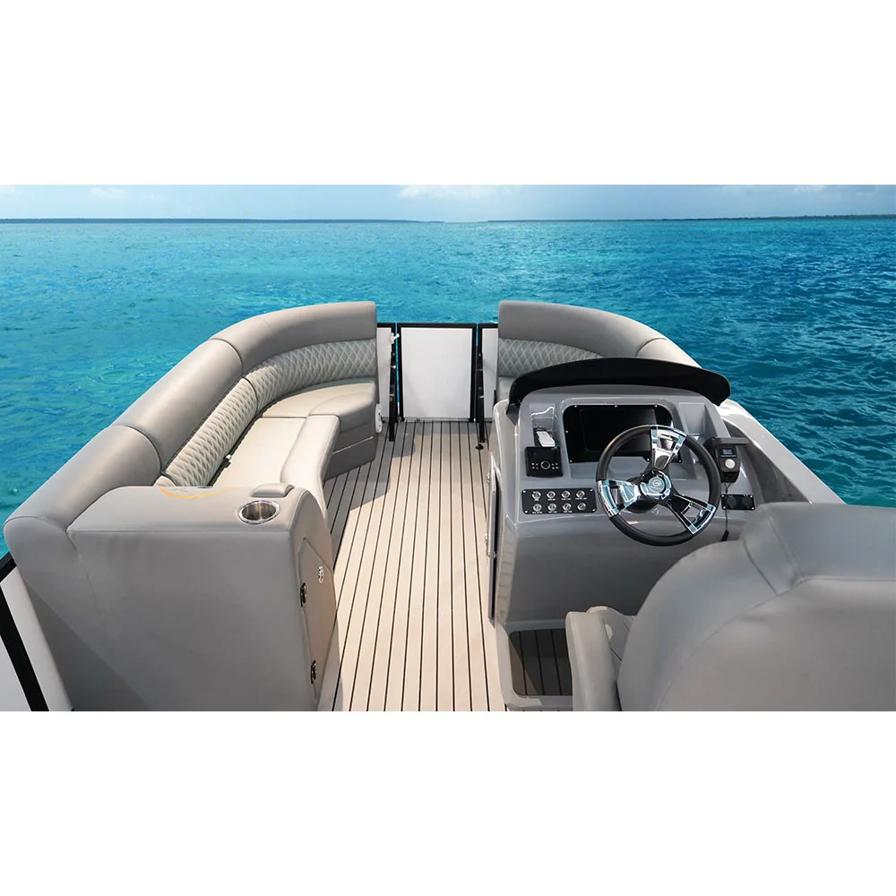 16Ft 17Ft Aluminium Pontoon Boat China Electric Floating Party Boat Luxury Inflatable Pontoon House Boats With Electric Motor