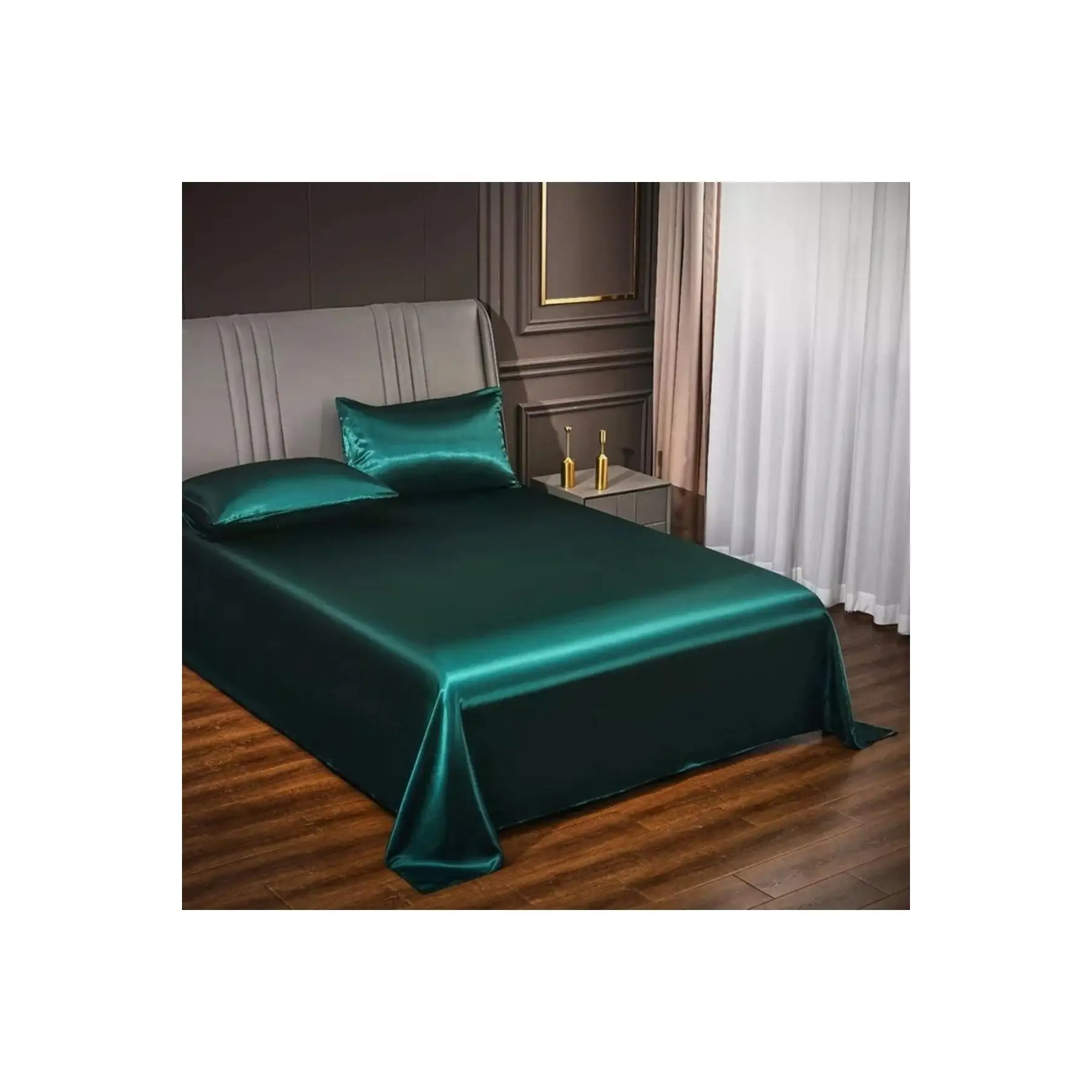 Boby Silk - 100% Pure Silk Double Luxury Duvet Cover Set - 100% Silk Luxury Double Duvet Cover