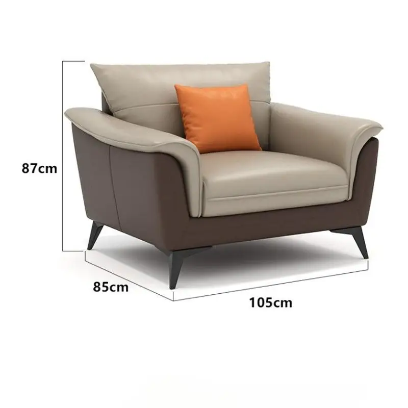Factory Direct Sales Nordic Style Office Leisure Leather Sofa Customized Living Room Sofa Set For Home