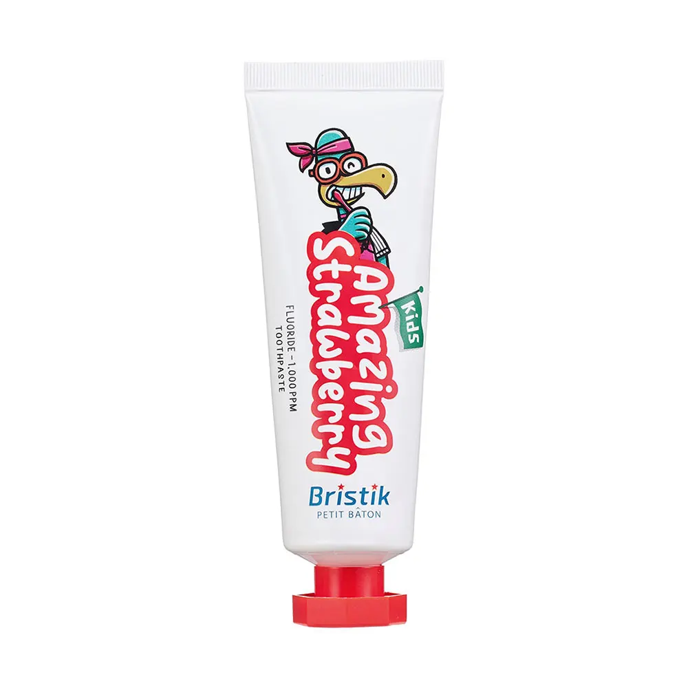 Лучшие детские товары Bristik Fluoride tootpaste_strawberry предотвращает заболевание десен удаляет неприятный запах изо рта