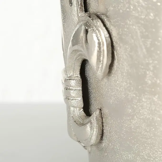 Luxury Champagne Bucket Wine Cooler French Flair Fleur de Lis Crest Hand Cast Aluminium Old World Craft Finish up to 8 Bottles