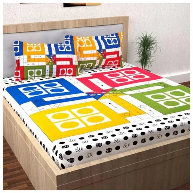 King size floral design bed spread Full Size Comfortable 100% pure Cotton Quilt GOTS certificate Bedspread with pillow For Bed