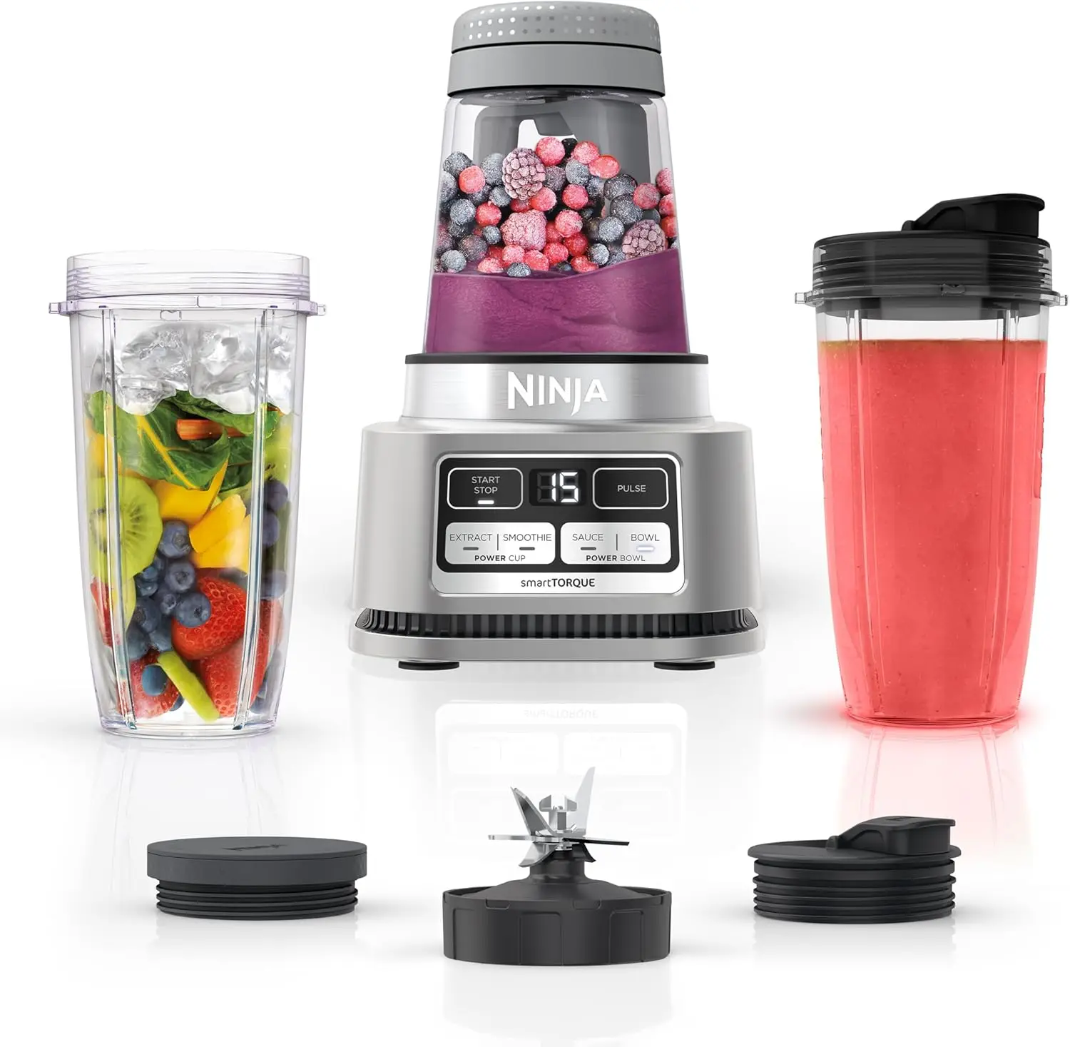 Foodi Automatic Nutrient Extractor Smoothie Maker Blender Variable Speed Juicer Touchpad Button Plastic Copper Heating Outdoor