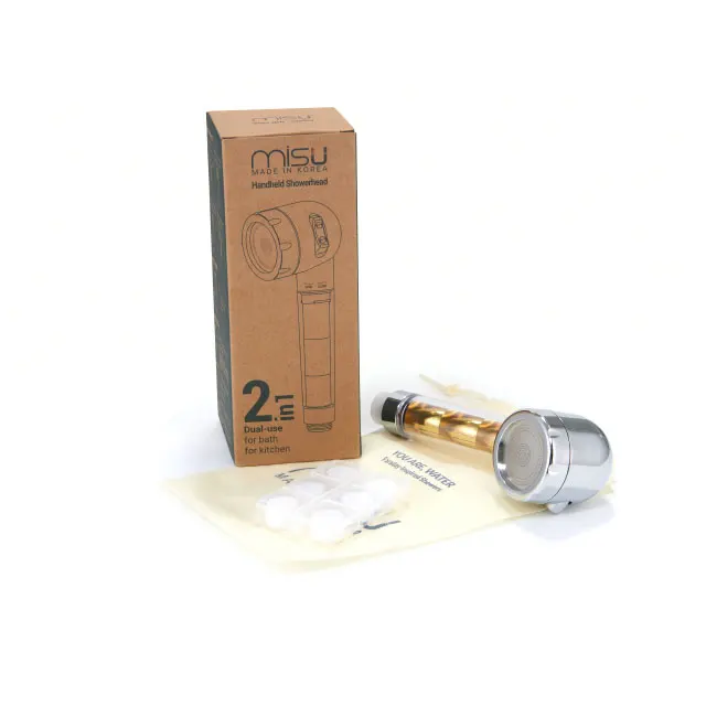 Best Selling Made In Korea 225000 Anion Shower head Sterilization Antimicrobial  Certificate Test report Handheld Shower
