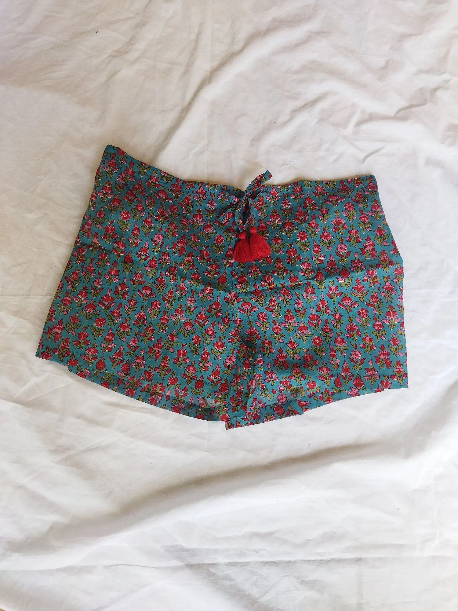 Шорты женские хлопковые с цветочным принтом короткие шорты для сна лета и осени