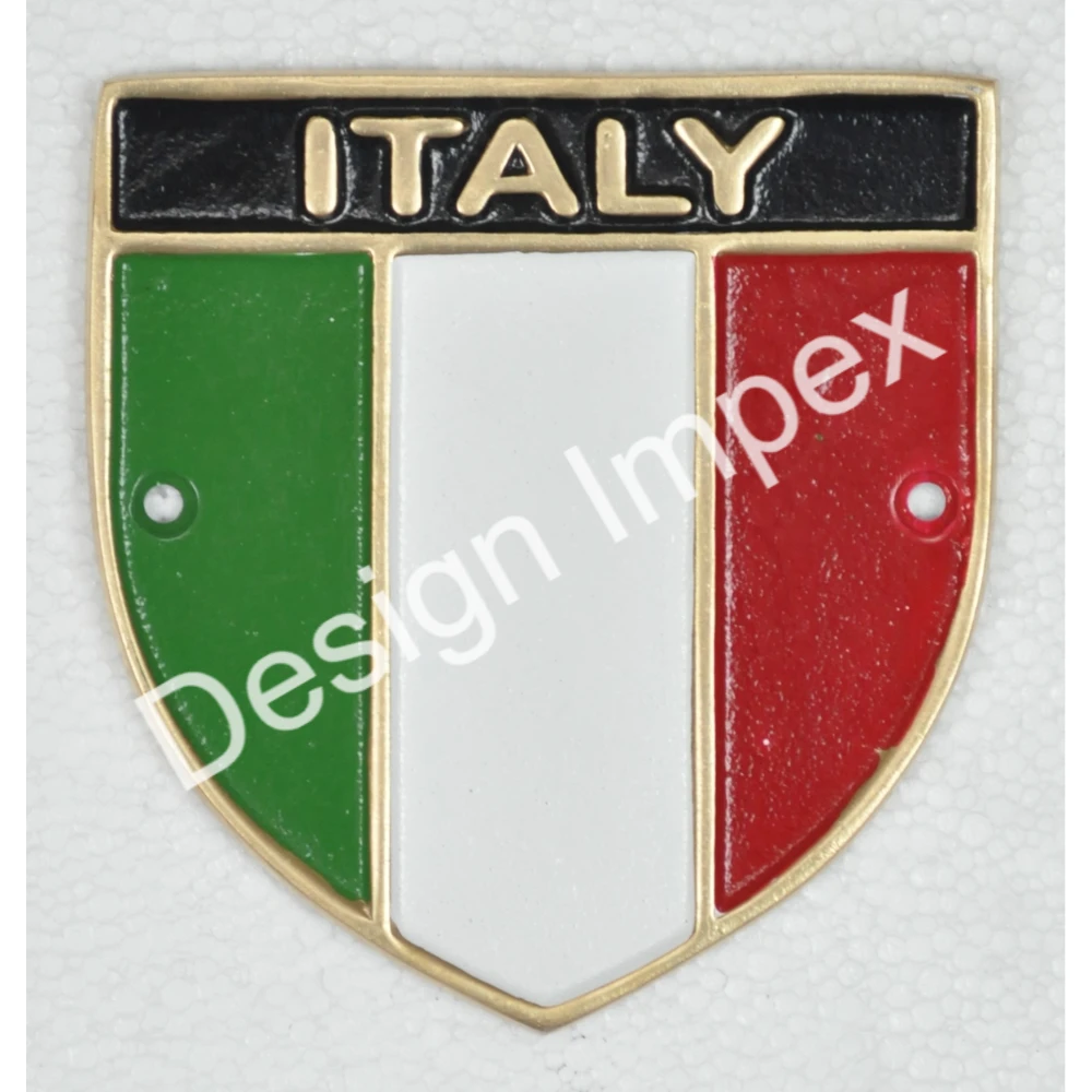 Wall Mounted Flag Plaque Easy Installation Type Casted Metal Craft Custom Trophy Awards for Home & Office