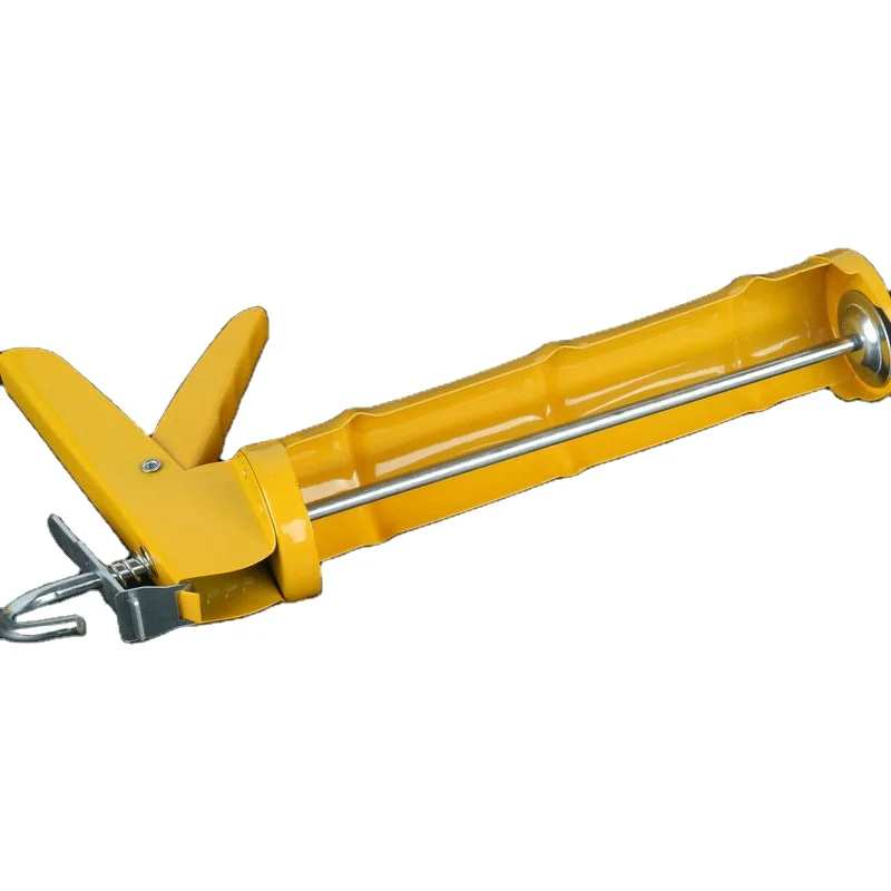 Caulking Gun Cordless OEM Caulk Gun Skeleton Silicone Body Steel Power Caulking Gun Cordless Wheel Nozzle Handle Ratchet Rod Zi
