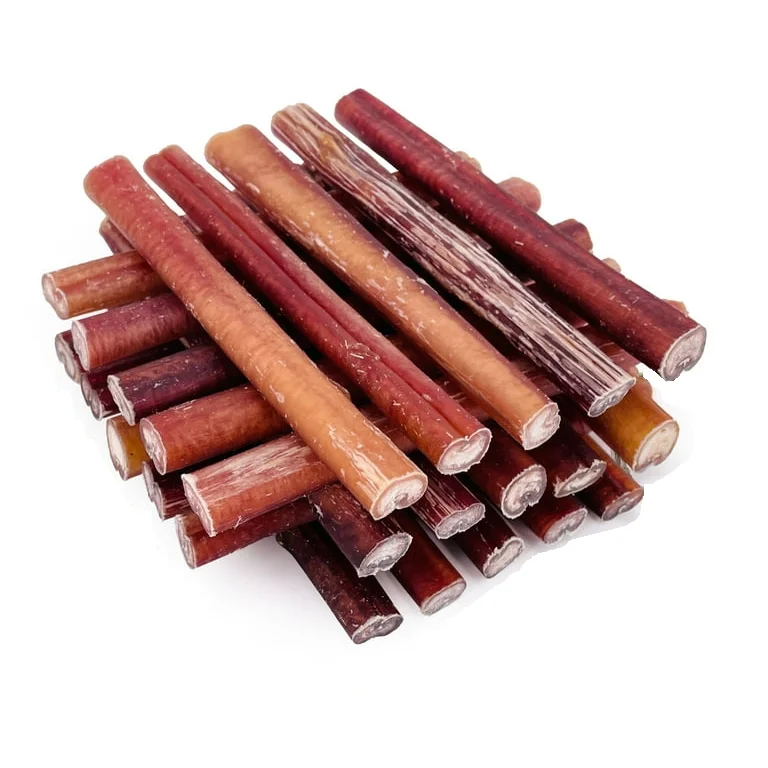 Beef Bully Sticks 6 Inch Dog Treats Natural Chew for Dogs High Protein Dog Snacks Grain Free Treats Long Lasting Chews Pet Food