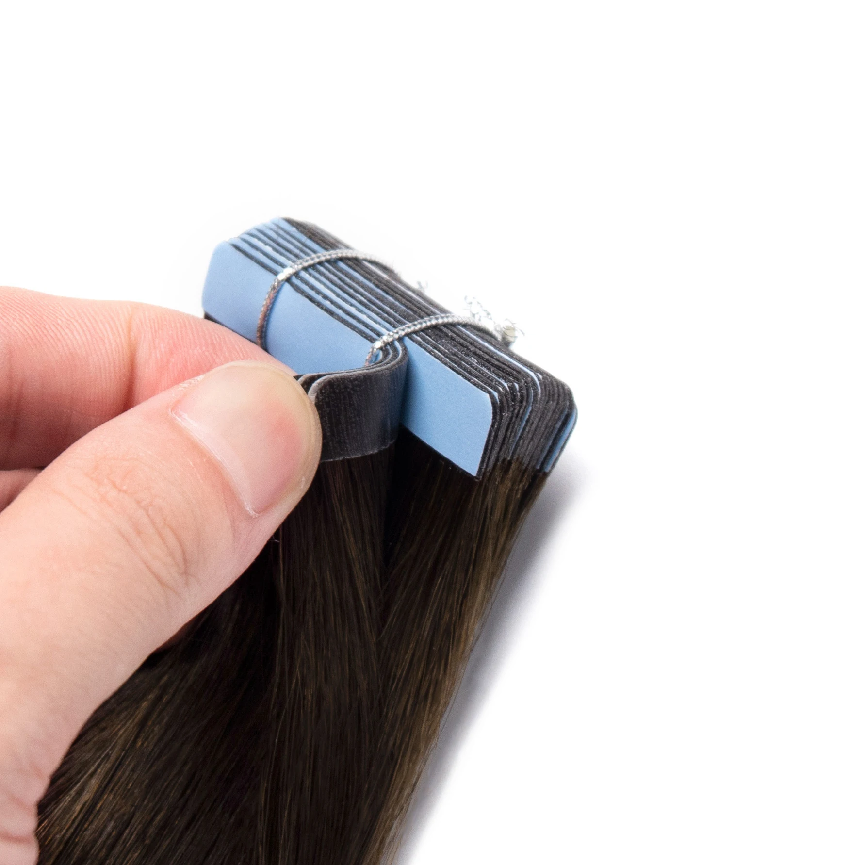 22 inches Mini Tape In Real Human Hair Extensions Skin Weft Cuticle Aligned Raw Virgin tape Hair Extensions 20pcs 50g Per  Pack