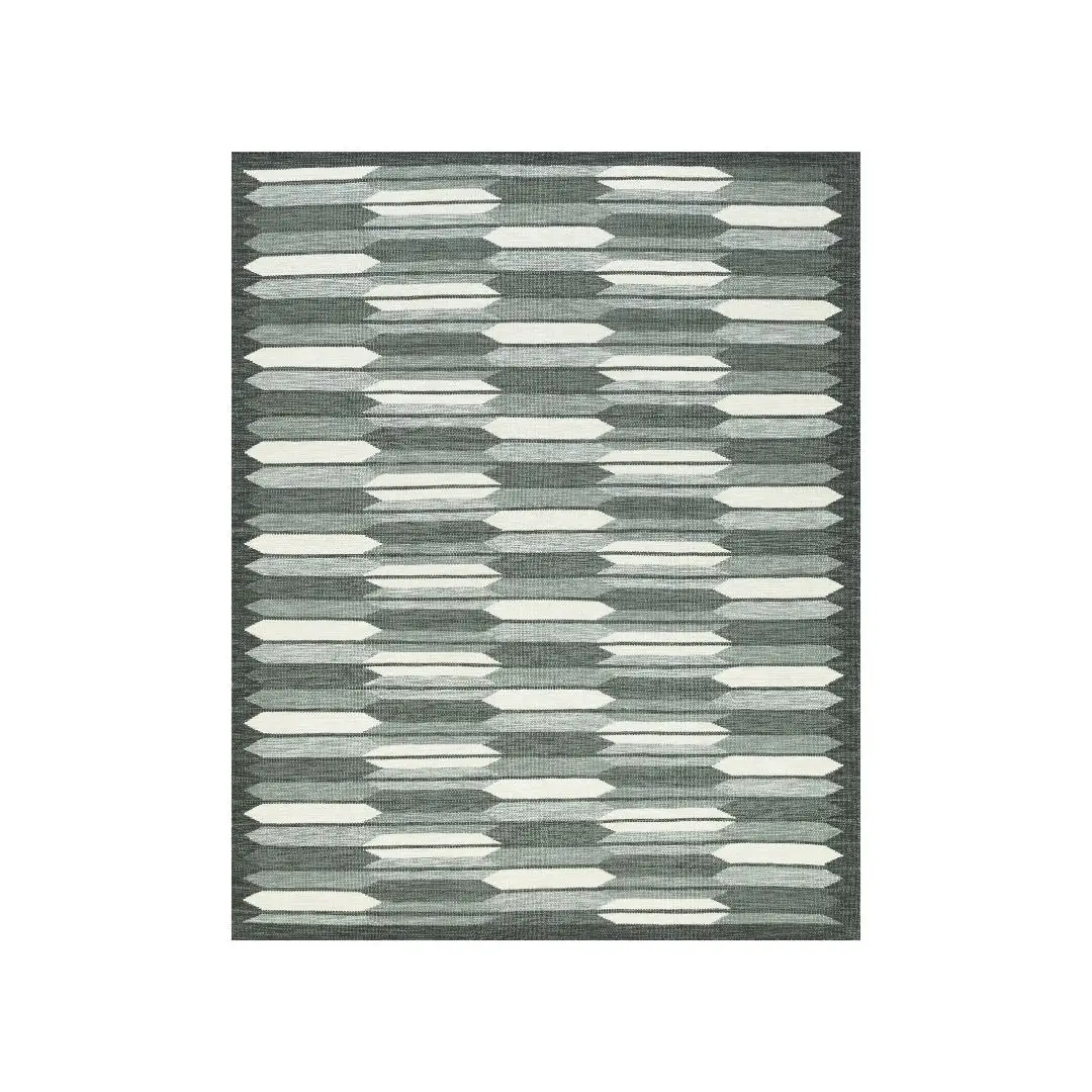 Modern Luxury Style Handwoven Wool Silk Blend Rug Cozy Embroidered Carpet for Living Room Solid Pattern Wholesale Price