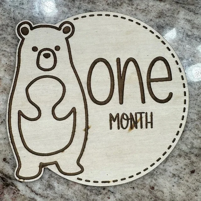wooden rattan newborn month marker - Baby photography round plate wooden baby photography props