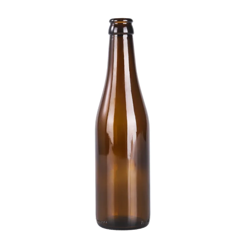 High quality empty 250ml 330 ml 500ml 650ml brown clear blue custom glass beer bottles 330ml