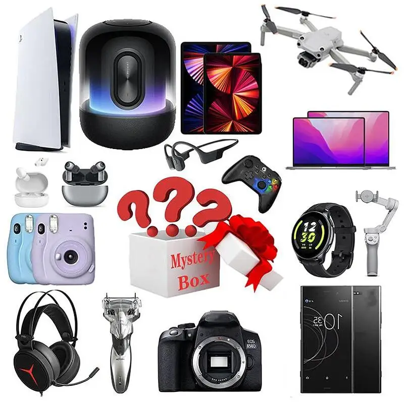 2022New Lucky Mystery Box Blind Box 100% Surprise High-Quality Electronics Christmas Gift Novelty Random Item Mystery Box