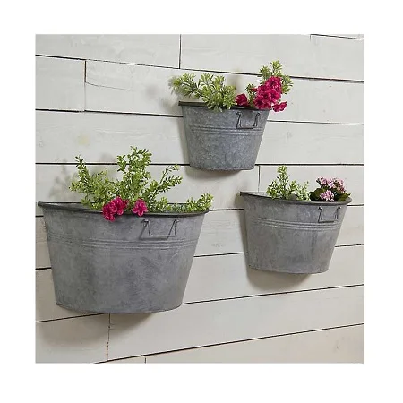 Newest Design Galvanized Plants Planter Customized Size and Shape Tin Planter at Reasonable Price Planter