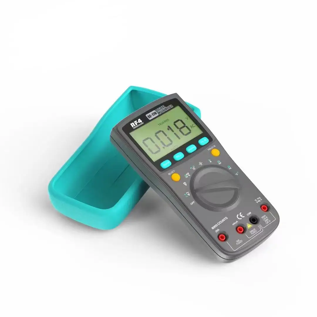 RF4 Smart Multimeter Digital AC DC 600V Voltage Meter TRMS Ohm Hz Capacitor Tester Mulitmetro Voltmeter Electrical Tools