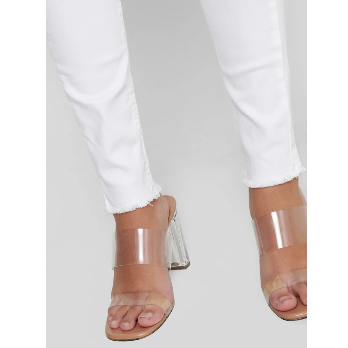 White jeans For Women Regular Waist Solid Color Female Pencil Pants Skinny Jeans Denim Ladies Pants