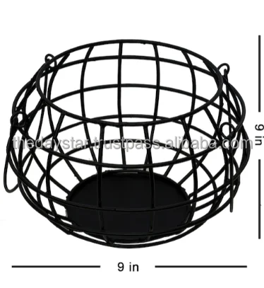 High Quality Completely Customizable Hand Crafted Solid Fruit Basket with wooden lid