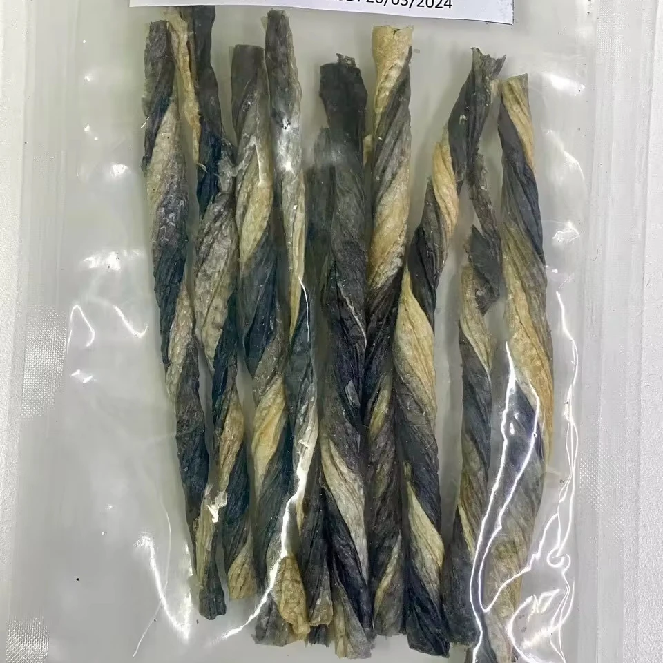 Hot Selling Pet Products Dog Food Wholesale Protein Medium Breeds Use 12 Months Shelf Life  Dried Pangasius Fish Skin For Pet