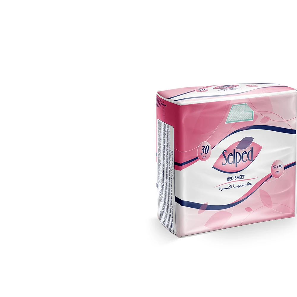 Wholesale Price Good Quality Selped  Bed Sheet Under Pad  Soft and Comfortable Sheet Available