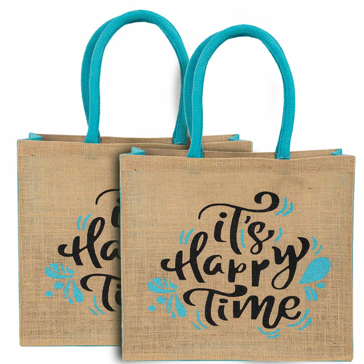 Shopping tote jute bag with nice logo printing high quality product cheap price made in West Bengal In India Kolkata