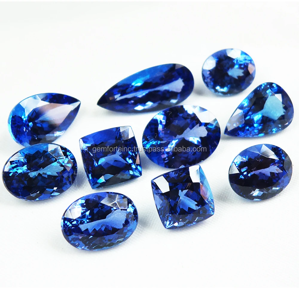 Tanzanite Gemstone Rectangle Emerald Mix Shape Calibrated Blue Tanzanite AAA Grade Loose Gemstone Wholesale Natural Tanzanite