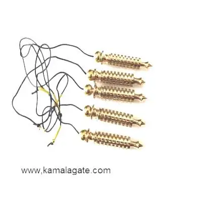 Metal Bullet Golden New Brass Isis Pendulum metal dowsing pendulum Wholesale Pendulum for sale