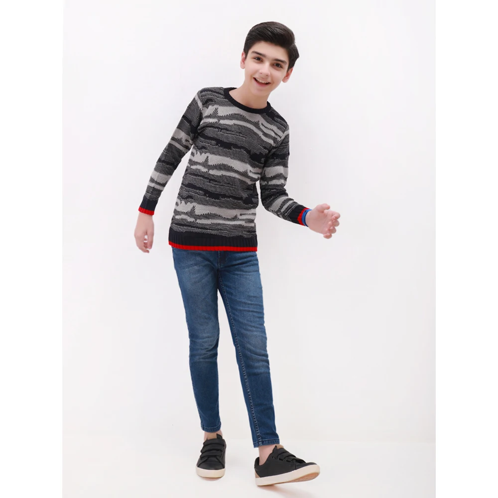 Kids Sweater Varied Color Baby Cable Knitting Patterns Children Cartoon Boys Kids Sweater Design