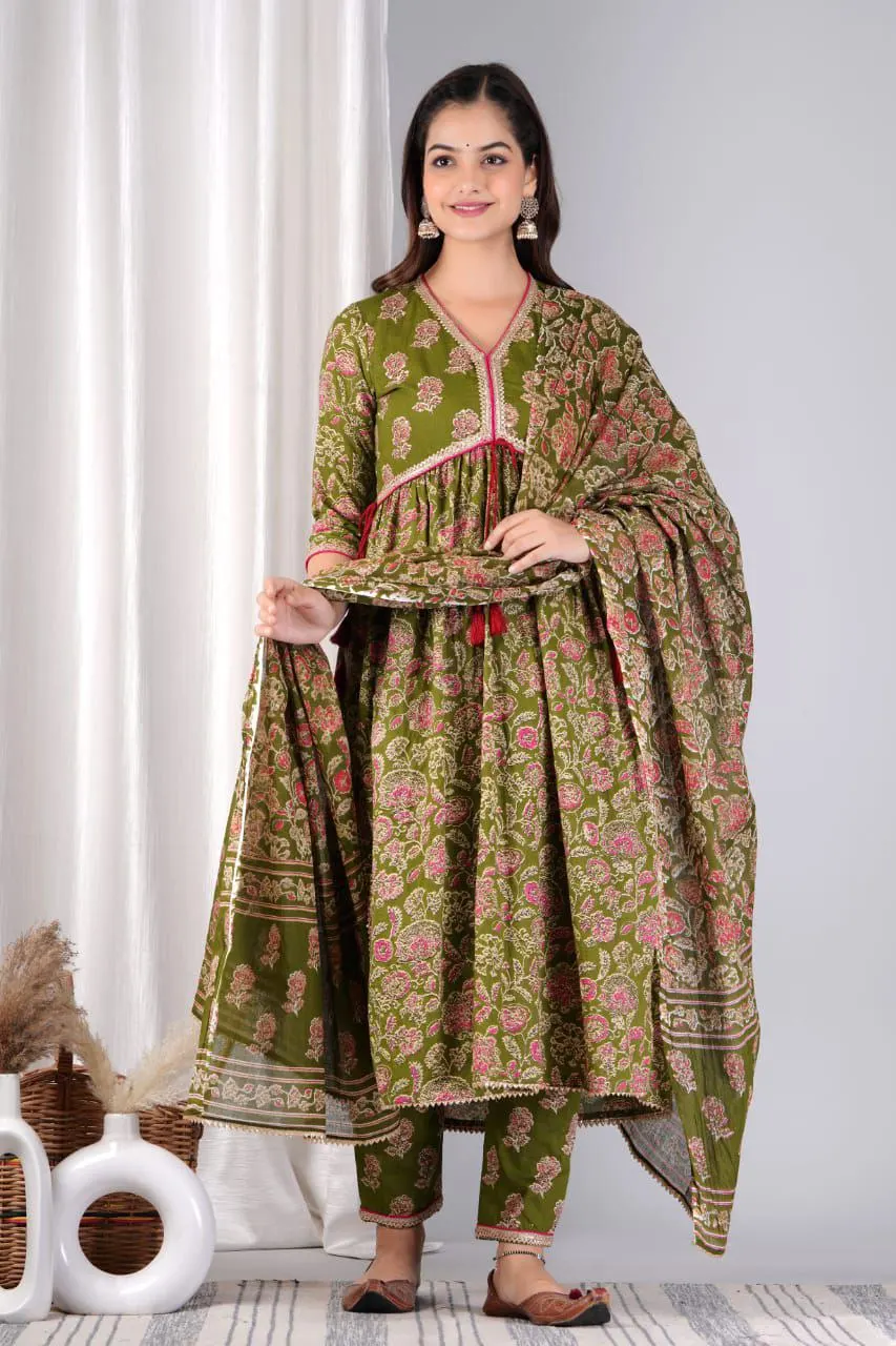 2024 Fancy Collection Afghan Wedding Anarkali Suit Pakistani New Style Casual Women Dresses Suits Trendy Style Pathani Dress