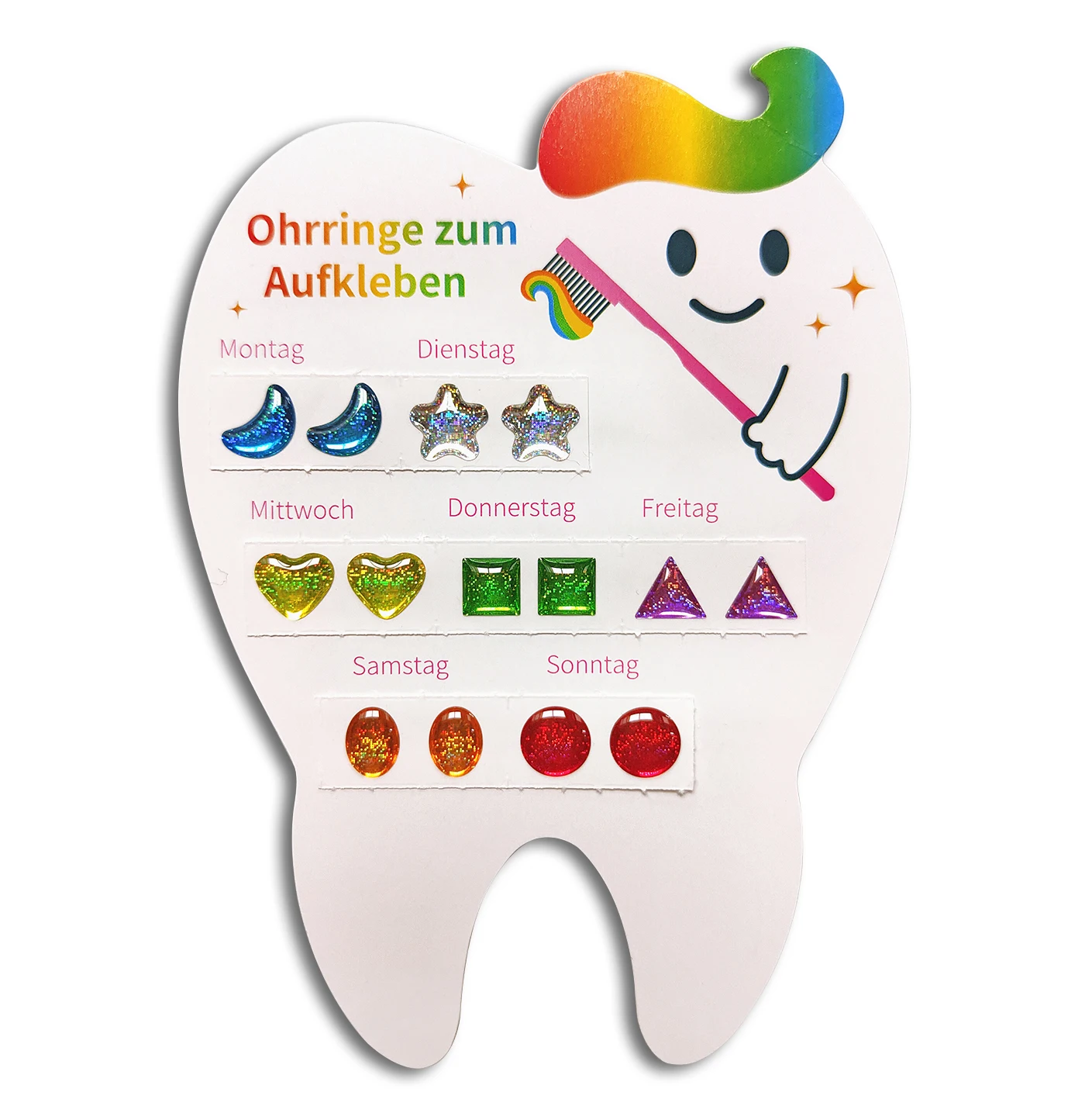 2022 New Design Cute Cartoon Children Earring Stickers With Epoxy Resin Material