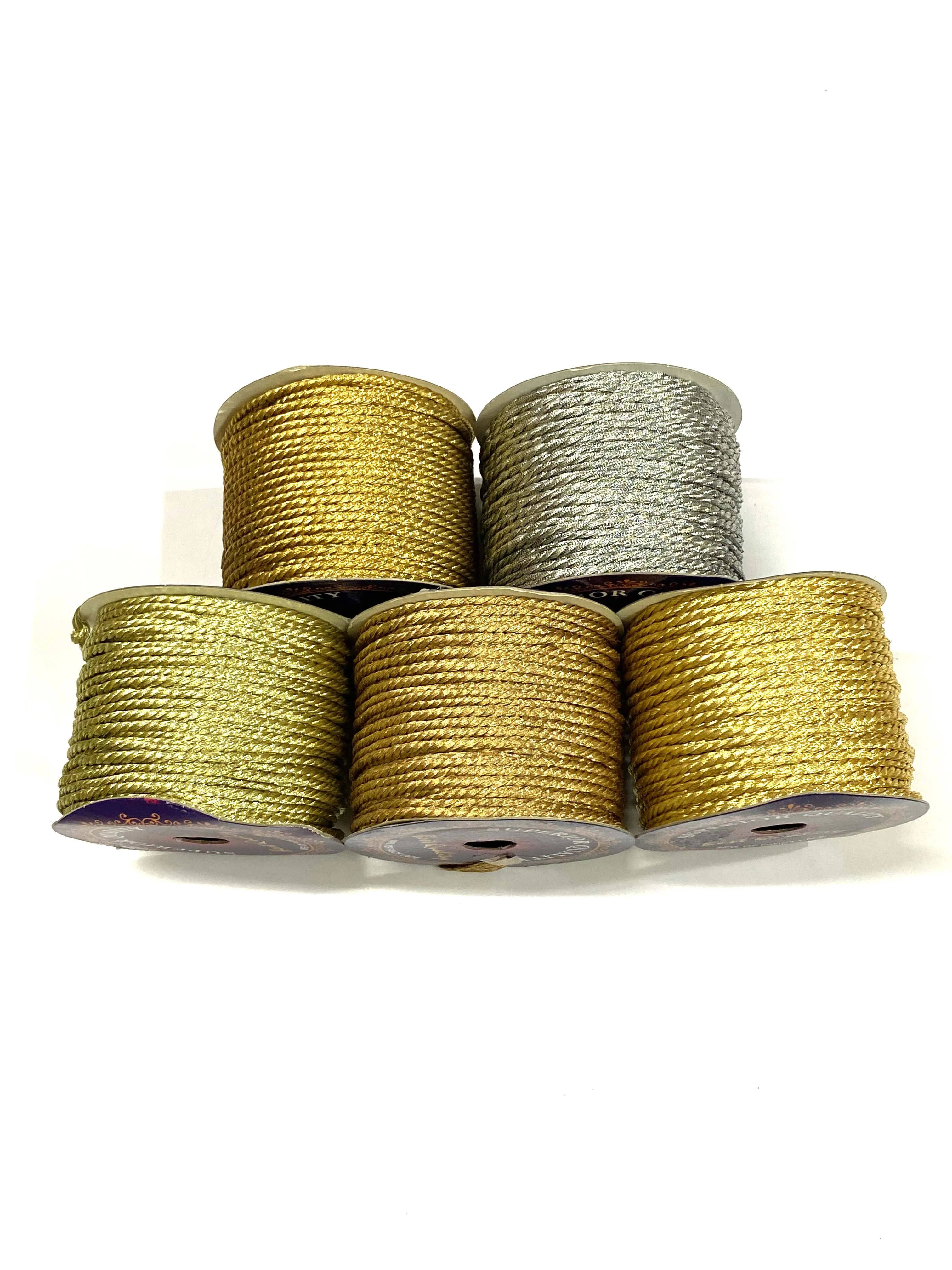 Metallic Gold Twisted Cords For Garments Tags Decorations DIY