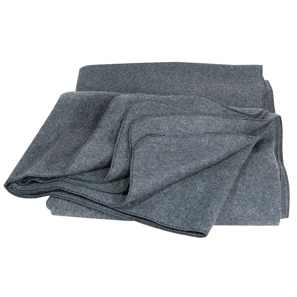 Avior 50% Wool Thermal Blankets Medium 150x200 cm Grey Plain Style Winter Season 20 Piece Pack with 500-800 GSM woven size