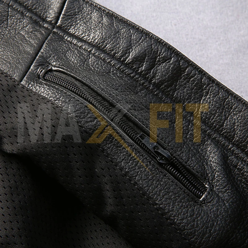 High Quality Motorcycle Men Leather Jacket Fashion Type Genuine Leather Vest Classic Style MAXFIT ENTERPRISES