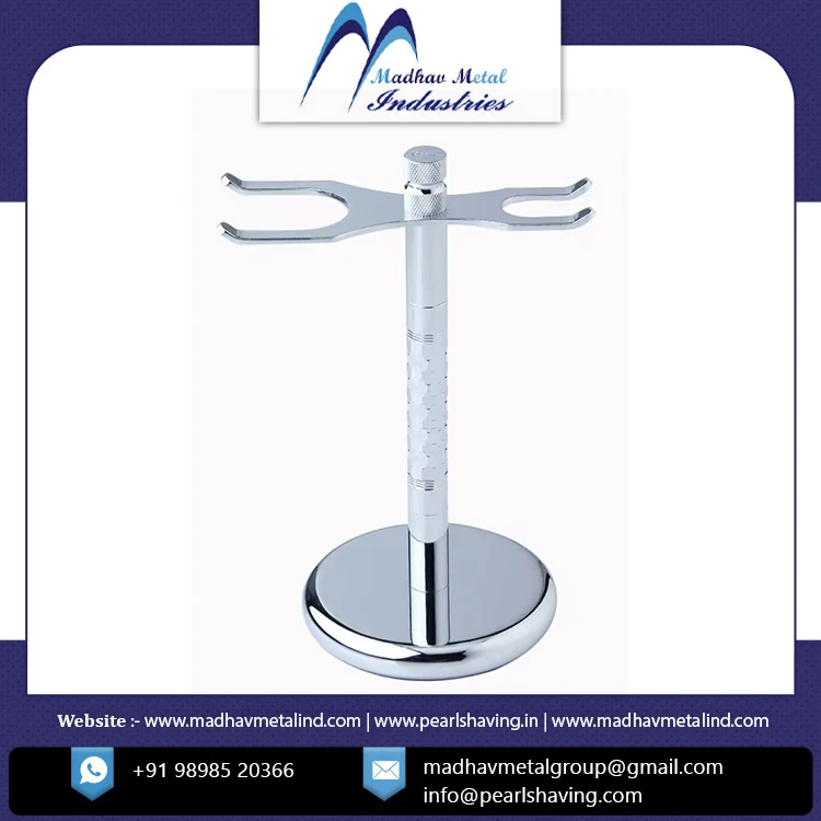 Popular Style Shaving Brush Stand Shaving Metal Shaving Stand Razor At Wholesale Price