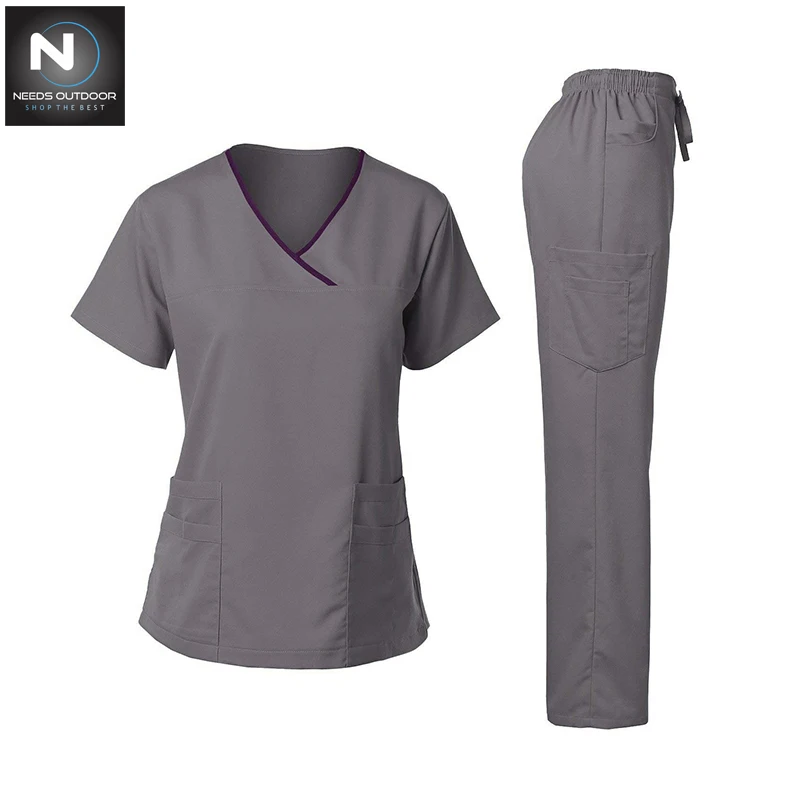 Best Selling Premium Quality New Arrival Comfortable Medical Wear Scrub Suits In Hospital Wear Scrub Uniform By NEEDS OUTDOOR