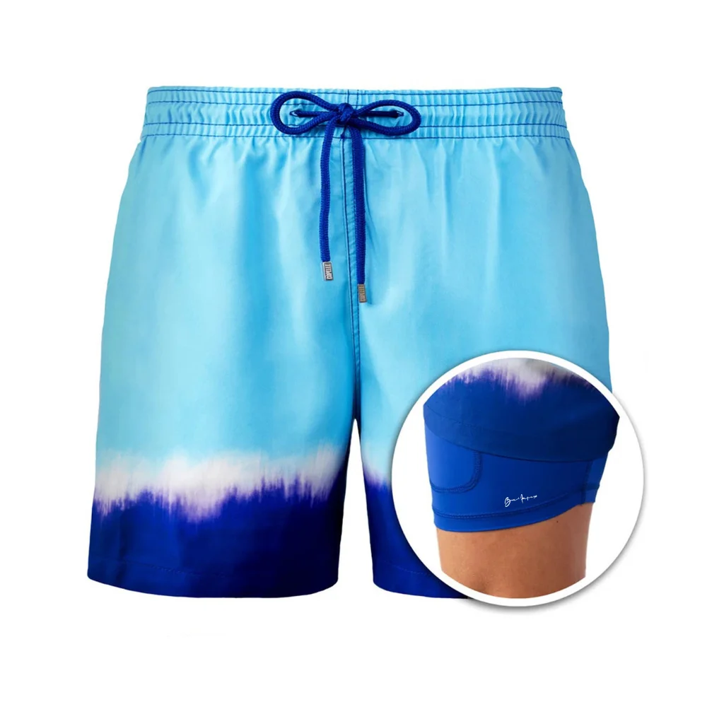 Custom  Printed Summer Quick Dry Loose Swim Board Shorts For men and boys