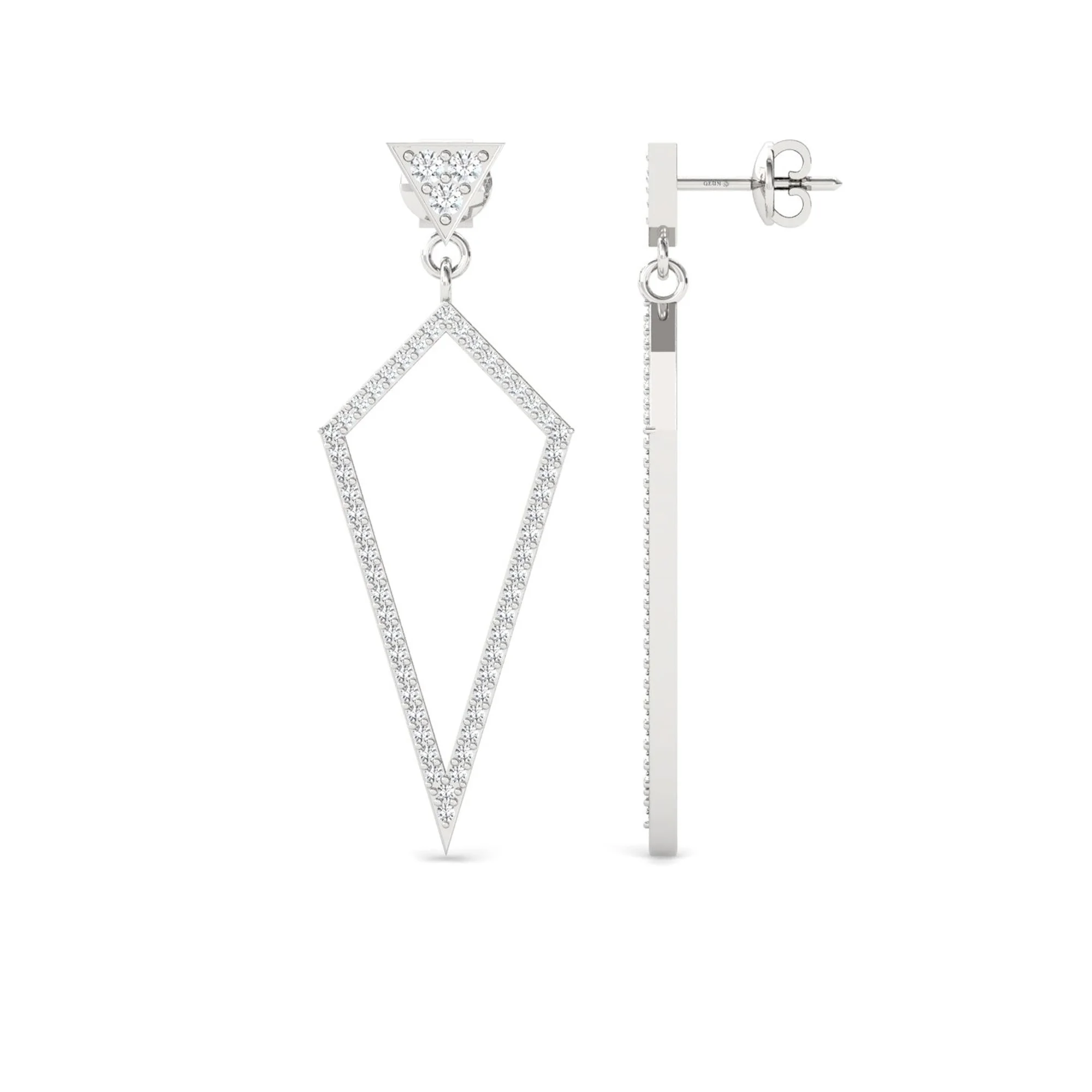 Fashion Jewelry Earrings Luxury Fresh Design Solid Gold Fine Jewelry Earring With Real Diamonds Earring For Women Jewelry