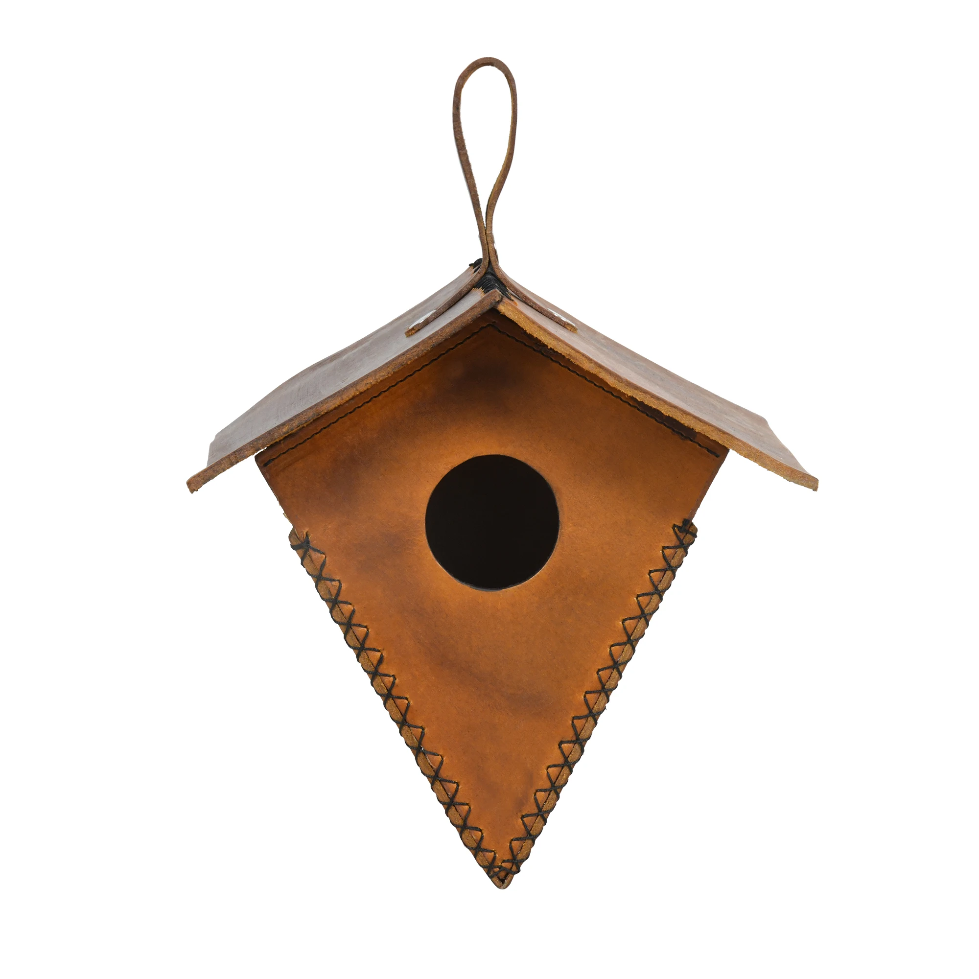BIRD HOUSE MADE OF LEATHER TOTALLY HANDCRAFTED CUSTOM HIDE MATERIAL LEATHER ALL OEM & ODM ACCEPTED