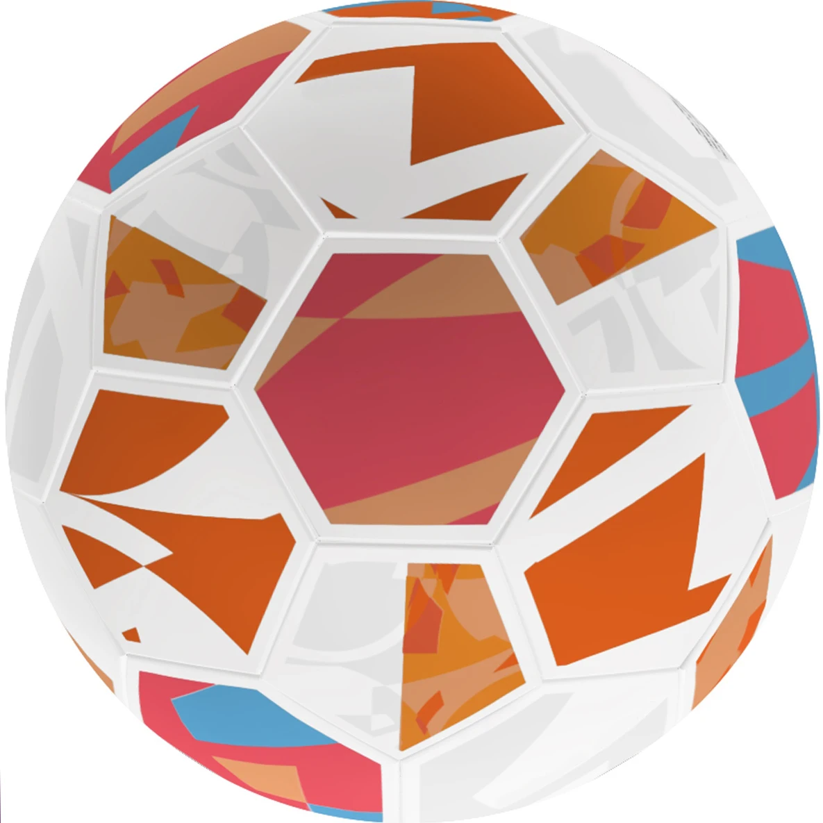 3 colors printed 32 panels with machine stitched custom football hybrid training soccer ball