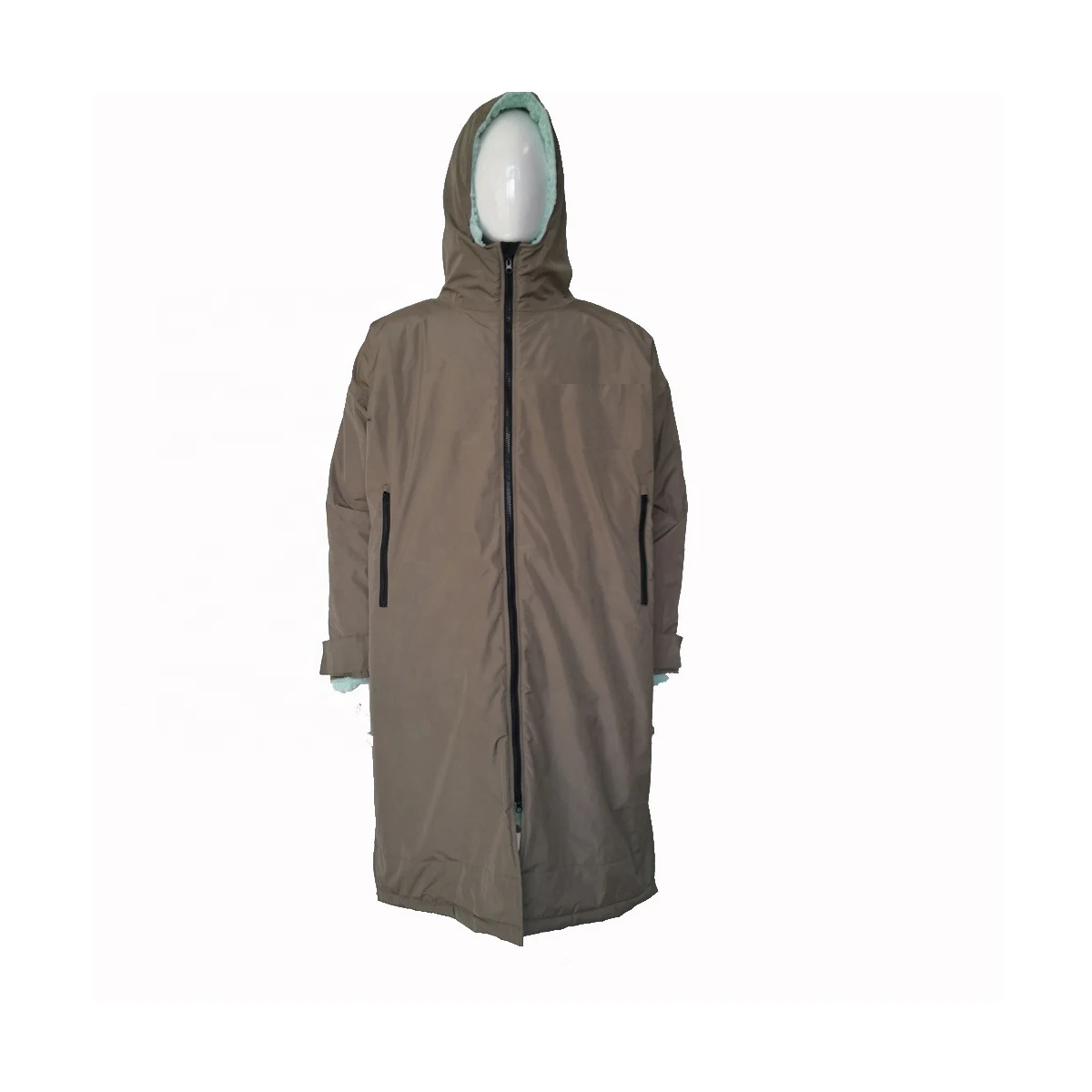 Changing Dry Robe Fleece Lined Waterproof Coat, S,M,L,XL, Warm Jacket