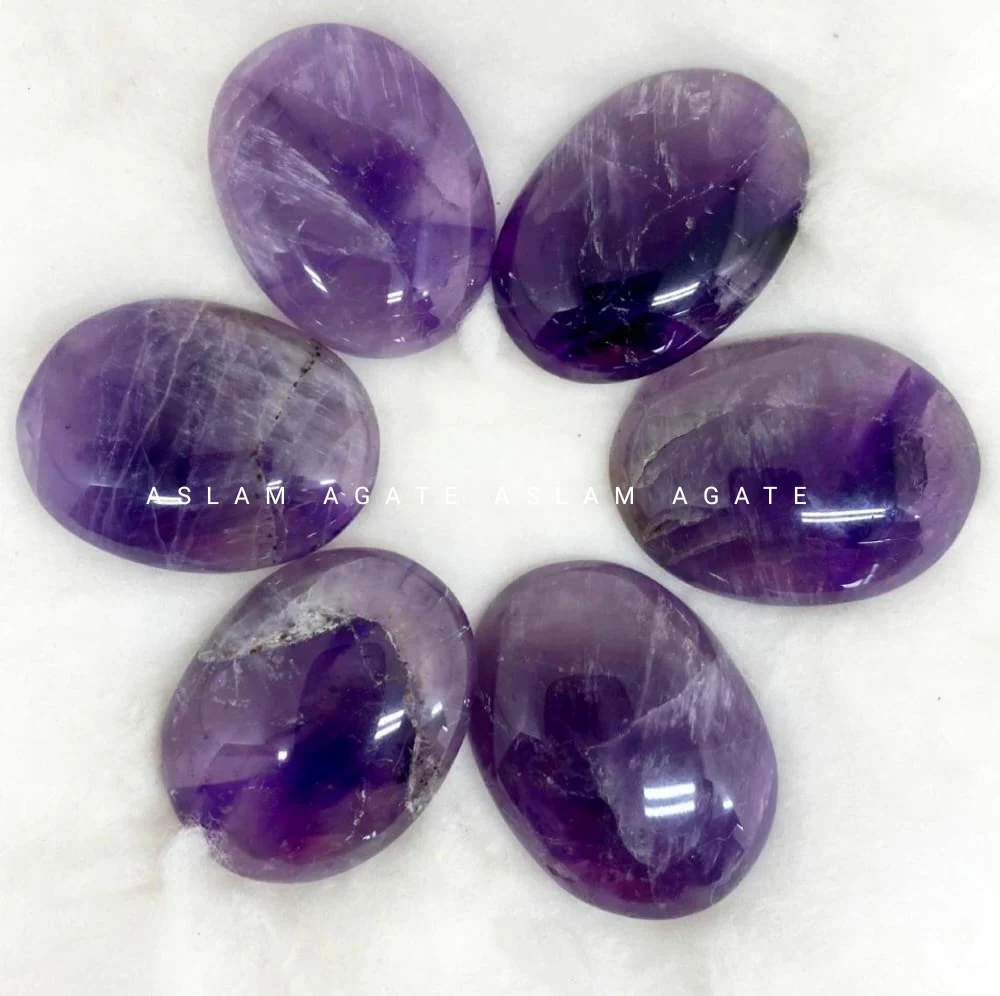 PREMIUM QUALITY  WHOLESALE PRICE AMETHYST WORRY STONE ,NATURAL A,ETHYST HEALING POCKET STONE FOR SALE