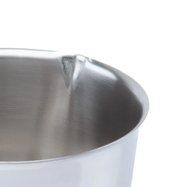 Italian Design And Manufacture Set Stainless Steel Conical Casserole Cm 14 Long Plastic handle Classic Feature Eco Origin Ice