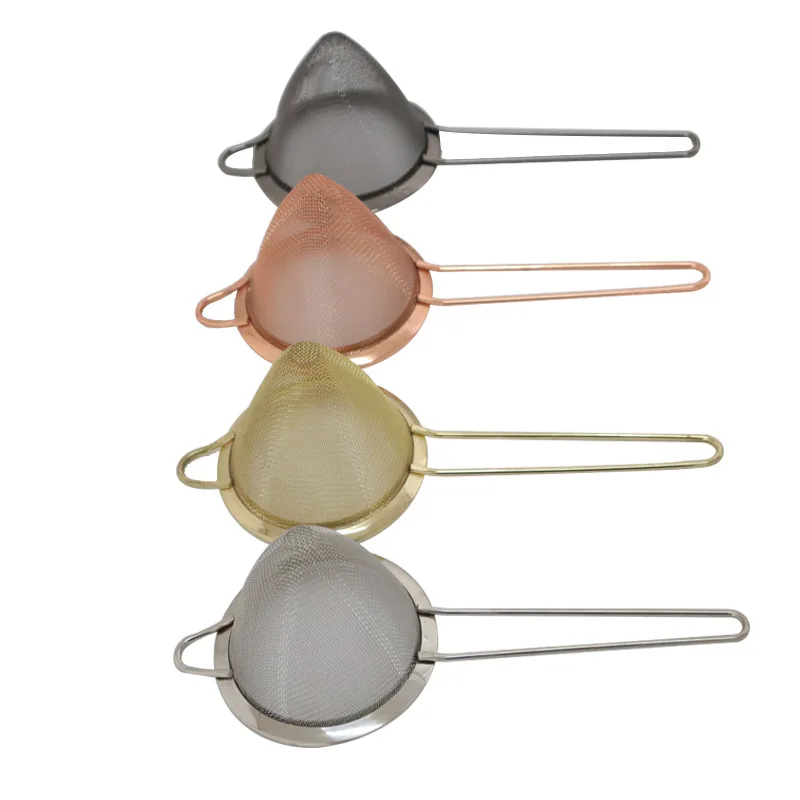 Thicker stainless steel leak kitchen filter scoop spoon wine mixer tool mixer wine filter ice cooler julep strainer