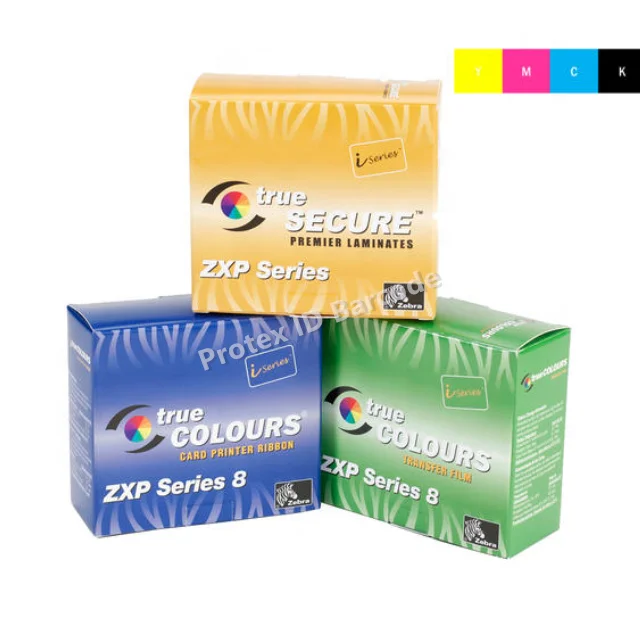 Zebra800012-445 True Colours iSeries YMCK For ZXP 8 Series And 9 Series Pvc Card Printer