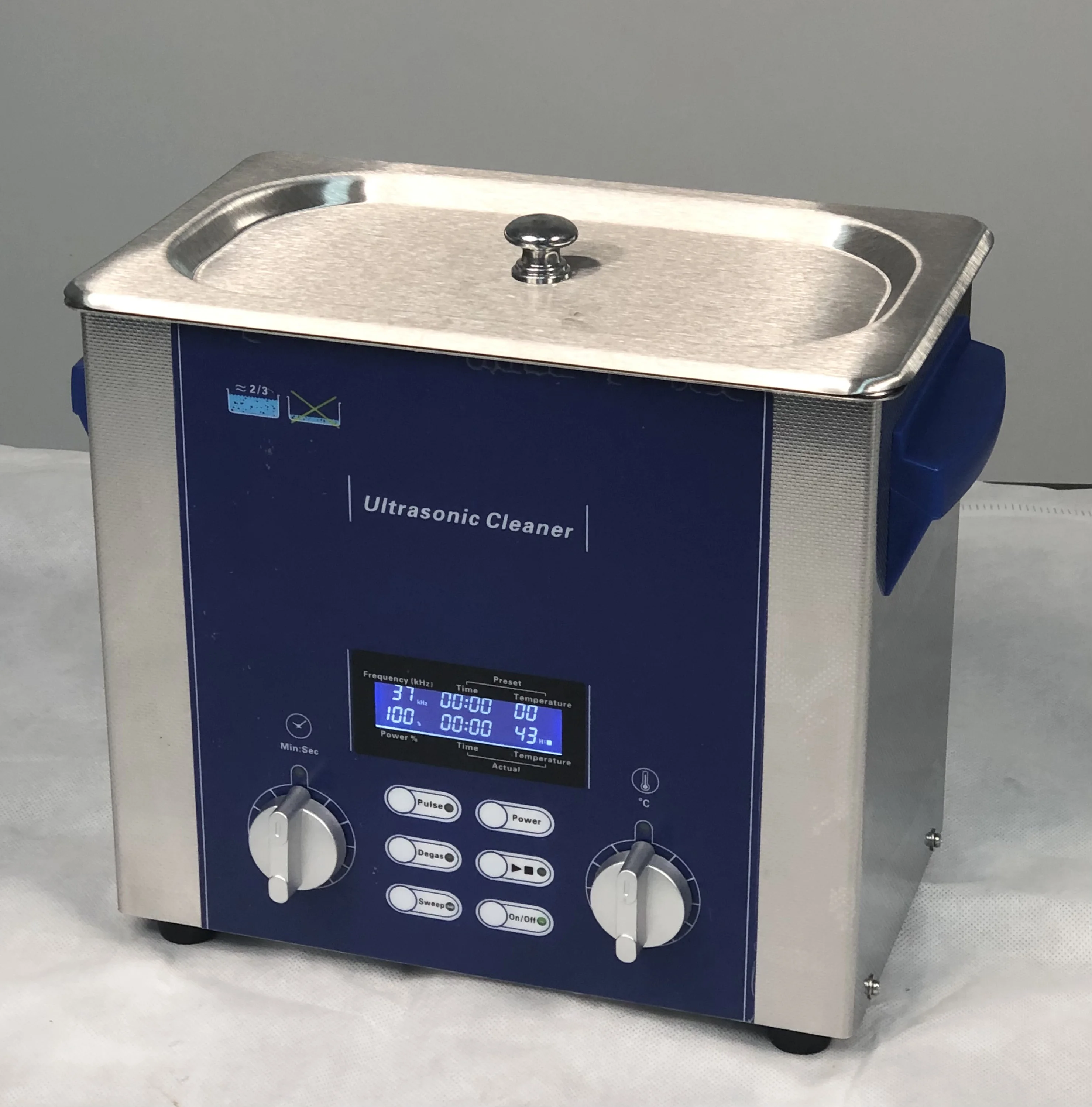 Sweep Degas Heating Pulse 4 functions LCD display strong cleaning newest version top quality high class 3L Ultrasonic Cleaner
