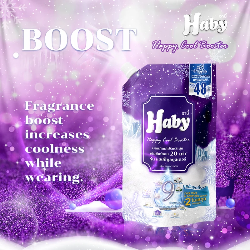 HABY концентрат жидкий смягчитель ткани Happy cool booster Magic snow 540 мл